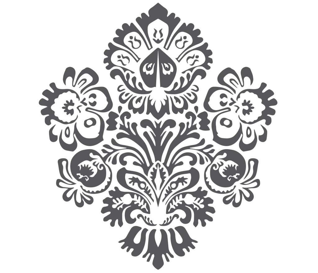 Ornament Pattern, batik, leaf, monochrome, symmetry png